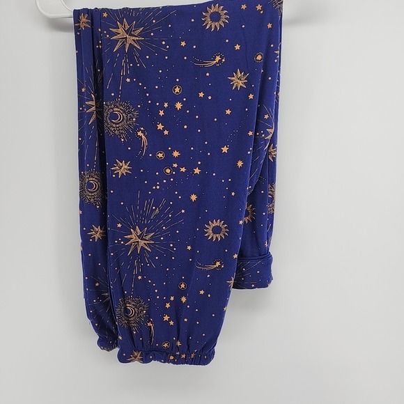 Room Service Pajamas Womens S 2 Piece Set Viral Whimsigoth Moon Star Celestial - Picture 5 of 7